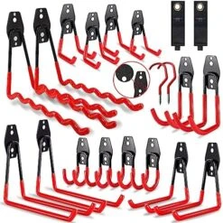 3-H Garage Hooks 14 Pack, Heavy Duty Garage Storage Hooks For Hanging Garage Wall Hooks Organizing Utility Ladder Hooks And Tool Hangers For Garden Tools, Ladders, Bikes Garage Organizers Storage -Songmics Furniture Shop 51ZTVVVYnuL. AC