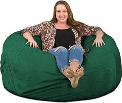 ULTIMATE SACK 5000 (5 Ft.) Bean Bag Chair Cover In Multiple Colors: Cover ONLY. (5000, Brown Suede) -Songmics Furniture Shop 51ZUPeXGNEL. AC