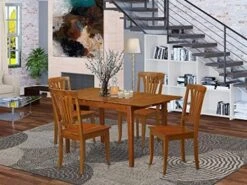 East West Furniture PSAV5-SBR-LC Dining Set, 5-Piece -Songmics Furniture Shop 51Zkr9tfiGL. AC