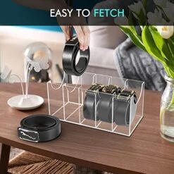Acrylic Belt Organizer， Belt Container Storage Holder,5 Compartments Clear Belt Tie Display Case For Closet And Drawer -Songmics Furniture Shop 51Zpr1lMEEL