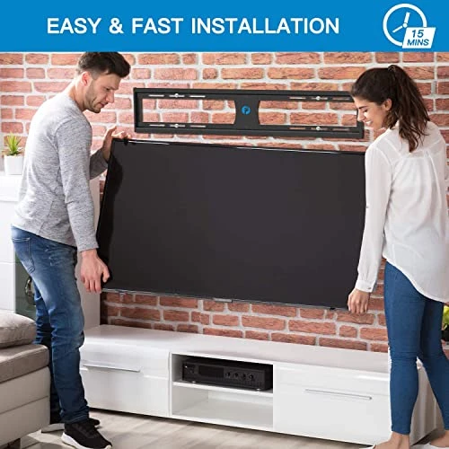 Pipishell Low Profile Fixed TV Wall Mount Bracket Ultra Slim For Most 42-90 Inch LCD OLED QLED 4K Plasma Flat Curved Screen TVs Up To132lbs Max VESA 800x600mm, Fits 16", 18", 24" Wood Studs 5 Pipishell Low Profile Fixed TV Wall Mount Bracket Ultra Slim For Most 42-90 Inch LCD OLED QLED 4K Plasma Flat Curved Screen TVs Up To132lbs Max VESA 800x600mm, Fits 16", 18", 24" Wood Studs - Image 5