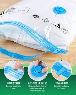 Vacuum Storage Bags With Electric Air Pump, 15 Pack (3 Jumbo, 3 Large, 3 Medium, 3 Small, 3 Roll Up Bags) Space Saver Bag, Vacuum Sealer Bags For Clothes, Blanket, Duvets, Pillows, Comforters, Travel 18 Vacuum Storage Bags With Electric Air Pump, 15 Pack (3 Jumbo, 3 Large, 3 Medium, 3 Small, 3 Roll Up Bags) Space Saver Bag, Vacuum Sealer Bags For Clothes, Blanket, Duvets, Pillows, Comforters, Travel -Songmics Furniture Shop 51aof7u56VL