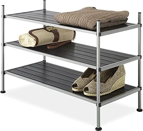 Whitmor 3 Tier Closet Storage Shelves - Shoe Rack And Home Organizer 1 Whitmor 3 Tier Closet Storage Shelves - Shoe Rack And Home Organizer