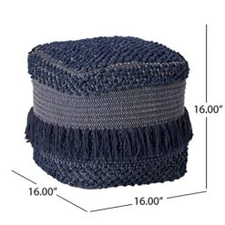 Christopher Knight Home Madrid Pouf, Navy Blue -Songmics Furniture Shop 51b4VRa4zOL