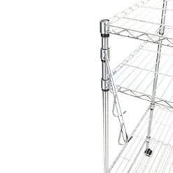 US 4 Tier Kitchen Bakers Rack Microwave Oven Stand Storage Cart Workstation Shelf Silver -Songmics Furniture Shop 51bKltedX8L