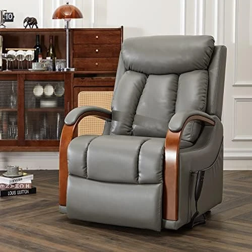 DYNOX Small Lift Chair Recliners With Massage And Heat, Dual Motor Power Lift Sofa With Infinite Adjust For Back And Footrest (Fabirc-Beige) 12 DYNOX Small Lift Chair Recliners With Massage And Heat, Dual Motor Power Lift Sofa With Infinite Adjust For Back And Footrest (Fabirc-Beige) - Image 12