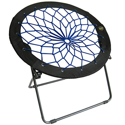 Zenithen Limited Indigo Bunjo Bungee Dish Chair For Dorms, Living Rooms, And Bedrooms (Pack Of 1, Indigo) 1 Zenithen Limited Indigo Bunjo Bungee Dish Chair For Dorms, Living Rooms, And Bedrooms (Pack Of 1, Indigo)