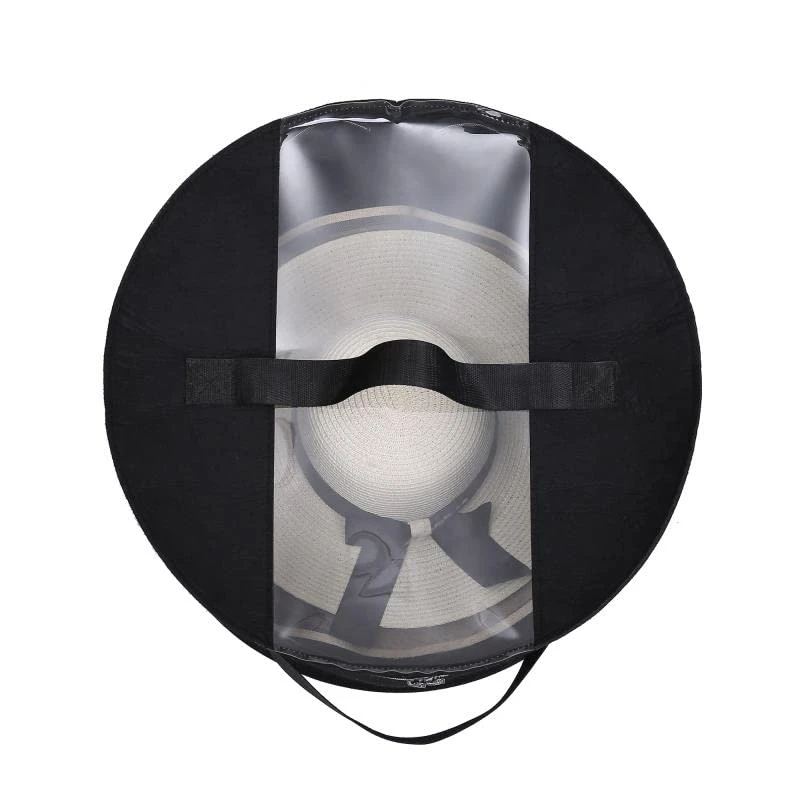 TreeHouse London (19"D X 11.5'' H) Travel Hat Storage Box With Metal Frame - XL Luxury Travel Hat Boxes For Men & Women - Collapsible Hat Organizer - Stuffed Animal Toy Storage Bin Bag - Dust Dirt Proof Cover 4 TreeHouse London (19"D X 11.5'' H) Travel Hat Storage Box With Metal Frame - XL Luxury Travel Hat Boxes For Men & Women - Collapsible Hat Organizer - Stuffed Animal Toy Storage Bin Bag - Dust Dirt Proof Cover - Image 4