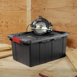 Sterilite 14649006 15 Gallon/57 Liter Industrial Tote, Black Lid & Base W/ Racer Red Latches, 6-Pack 14 Sterilite 14649006 15 Gallon/57 Liter Industrial Tote, Black Lid & Base W/ Racer Red Latches, 6-Pack -Songmics Furniture Shop 51c8Il453jL