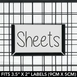 MDesign Large Metal Farmhouse Storage Organizer Bin Baskets With Label Slot For Closet, Cabinet, Cupboard - Wire Organizing Basket Holds Clothing, Linens, Shoes, Omaha Collection, 4 Pack, Matte Black -Songmics Furniture Shop 51cDQoK71zL
