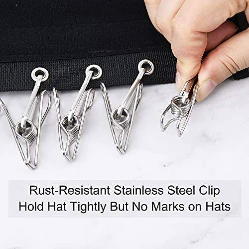 LEKUSHA Cap Organizer Hanger, 10 Baseball Cap Holder, Hat Organizer For Closet - Change Your Cloth Hanger To Cap Organizer Hanger - Keep Your Hats Cleaner Than A Hat Rack, Pack Of 4 Black 4 LEKUSHA Cap Organizer Hanger, 10 Baseball Cap Holder, Hat Organizer For Closet - Change Your Cloth Hanger To Cap Organizer Hanger - Keep Your Hats Cleaner Than A Hat Rack, Pack Of 4 Black - Image 4