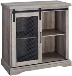 Walker Edison Carson Modern Farmhouse Sliding Slat Door Storage Cabinet, 32 Inch, Grey Wash 13 Walker Edison Carson Modern Farmhouse Sliding Slat Door Storage Cabinet, 32 Inch, Grey Wash -Songmics Furniture Shop 51cVf4GnKvL. AC