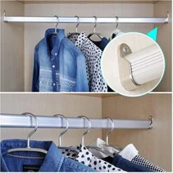 Alamic Oval Closet Rod End Supports With Mounting Screws For 15 X 30mm Rods - 12 Pack -Songmics Furniture Shop 51ca4FBhJ1L