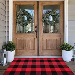 Ubdyo - Buffalo Plaid - Buffalo Plaid - 23x36 - Buffalo Plaid - Buffalo Plaid - Layered Door Mat - Buffalo Check - Buffalo Plaid Runner -Songmics Furniture Shop 51cqdVmcwUL. AC