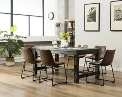 Roundhill Furniture 7 Piece Lotusville Wood Dining Table, Vintage Gray -Songmics Furniture Shop 51d25dcUsqL. AC
