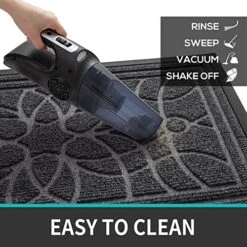 DEXI Front Door Mat, Welcome Mat Heavy Duty Durable Low Profile Outside Doormat For Entryway, Patio, Garage, High Traffic Areas, 17"X29", Grey 18 DEXI Front Door Mat, Welcome Mat Heavy Duty Durable Low Profile Outside Doormat For Entryway, Patio, Garage, High Traffic Areas, 17"X29", Grey -Songmics Furniture Shop 51d3FsCZowL
