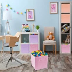 Sorbus® 11 Inch Cube Storage Organizer Bins - 6 Pack - Foldable Storage Cubes - Rectangular Shelf Basket - Great For Nursery, Playroom, Closet, Home Organization (Multi - Pink Orange Purple) 17 Sorbus® 11 Inch Cube Storage Organizer Bins - 6 Pack - Foldable Storage Cubes - Rectangular Shelf Basket - Great For Nursery, Playroom, Closet, Home Organization (Multi - Pink Orange Purple) -Songmics Furniture Shop 51dVFejKijL
