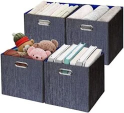 Posprica 3X Thicker Collapsible Storage Bins,13×13 Foldable Storage Cube Boxes Fabric Drawer For Closet Shelf Cabinet Bookcase -Songmics Furniture Shop 51dhWJ2srZL. AC