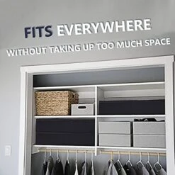 QINSAWAKA Underbed Storage Containers Under Bed Storage Drawer Organizer With Sturdy Structure For Clothes, Blankets, Shoes, Three-side Open Chunky Zippers Firm Sides & Bottom 2 Pack, Black -Songmics Furniture Shop 51dlxg4nX0S