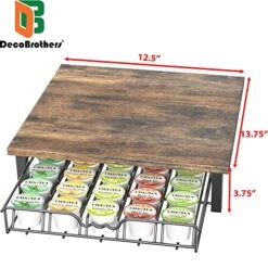 DecoBros K-Cup Storage Drawer, Rustic Brown 13 DecoBros K-Cup Storage Drawer, Rustic Brown -Songmics Furniture Shop 51dp75zYNPL