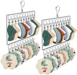 ZURLEFY 40 Clips Hat Holder Storage For Door Wall, Hat Hangers For Closet Organizer And Storage For Baseball Caps, Beanie & Accessories(26-02) -Songmics Furniture Shop 51duwoYyvtL. AC