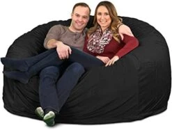 ULTIMATE SACK 6000 (6 Ft.) Bean Bag Chair: Giant Foam-Filled Furniture - Machine Washable Covers, Durable Inner Liner, 100% Virgin Foam. Comfy Bean Bag Chair. (Charcoal, Fur) 25 ULTIMATE SACK 6000 (6 Ft.) Bean Bag Chair: Giant Foam-Filled Furniture - Machine Washable Covers, Durable Inner Liner, 100% Virgin Foam. Comfy Bean Bag Chair. (Charcoal, Fur) -Songmics Furniture Shop 51dy9vQ0YRL. AC