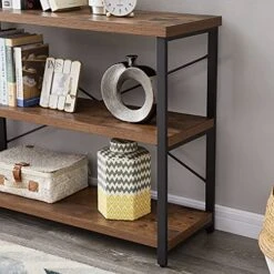 LIFUSTTG Industrial Console Table, Rustic Sofa Table For Living Room, Entry/Hallway Table With 3-Tier Open Storage Shelves, Rustic Brown 47 Inch 10 LIFUSTTG Industrial Console Table, Rustic Sofa Table For Living Room, Entry/Hallway Table With 3-Tier Open Storage Shelves, Rustic Brown 47 Inch -Songmics Furniture Shop 51e27od72GS