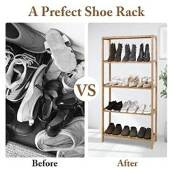 Kinbor 5-Tier Bamboo Bathroon Shelf - Bamboo Shelf Storage Shelving Rack Utility Shelf Multifunctional Bamboo Rack For Bathroom Kitchen Living Room 11 Kinbor 5-Tier Bamboo Bathroon Shelf - Bamboo Shelf Storage Shelving Rack Utility Shelf Multifunctional Bamboo Rack For Bathroom Kitchen Living Room -Songmics Furniture Shop 51eJ5x7e6uL