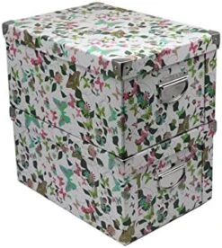GUOZI Collapsible Storage Box, Decorative Memory Box With Lid & Metal Reinforced Corners, Cardboard File Box With Handles, Organizer Gift Box For Keepsake Toy Photos Office Nursery Wardrobe Bookshelf -Songmics Furniture Shop 51eWKP60SjL. AC