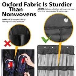 ASKITO Over The Door Shoe Organizer ,27 + 4 Large Mesh Pockets Hanging Shoe Storage ,Upgraded Oxford Fabric Black (1 PACK) -Songmics Furniture Shop 51eWnkyxVXL