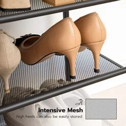 HOOBRO Shoe Rack, 5-Tier Shoe Storage Unit, Shoe Organizer Shelf For 16-20 Pairs, Saving Space, Durable And Stable, For Entryway, Hallway, Closet, Dorm Room, Industrial, Rustic Brown BF58XJ01 11 HOOBRO Shoe Rack, 5-Tier Shoe Storage Unit, Shoe Organizer Shelf For 16-20 Pairs, Saving Space, Durable And Stable, For Entryway, Hallway, Closet, Dorm Room, Industrial, Rustic Brown BF58XJ01 -Songmics Furniture Shop 51eib4YtciL