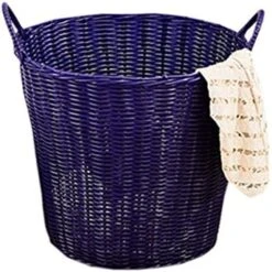 Solid Color Dirty Clothes Basket Woven Storage Baskets Plastic Rattan Toy Storage Box Woven Laundry Basket (Coffee) 13 Solid Color Dirty Clothes Basket Woven Storage Baskets Plastic Rattan Toy Storage Box Woven Laundry Basket (Coffee) -Songmics Furniture Shop 51f32FOTJrL. AC