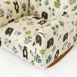 GENERIC Kid's Chair, Toddler's Upholstered Armchair, Child's Rocking Chair (Bears & Trees Print, Rockers), 19D X 21W X 19.5H In (KC100R) -Songmics Furniture Shop 51fGuDXoTaL