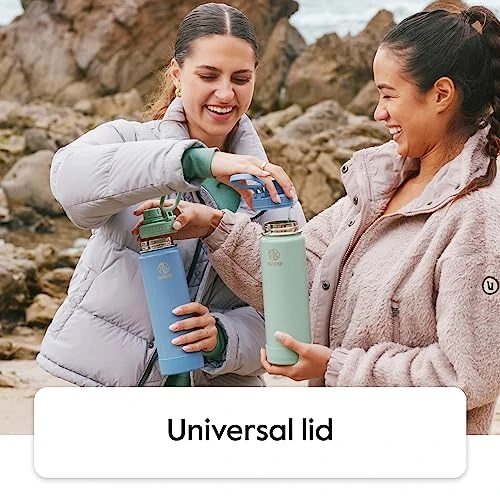 Takeya Actives Insulated Stainless Steel Water Bottle With Spout Lid, 32 Ounce, Midnight Blue 4 Takeya Actives Insulated Stainless Steel Water Bottle With Spout Lid, 32 Ounce, Midnight Blue - Image 4