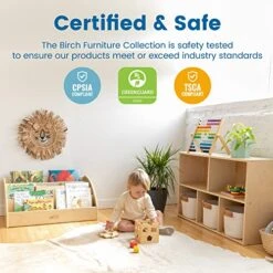 ECR4Kids 5-Section Straight Coat Locker, Classroom Furniture, Natural -Songmics Furniture Shop 51fTbmidOlL