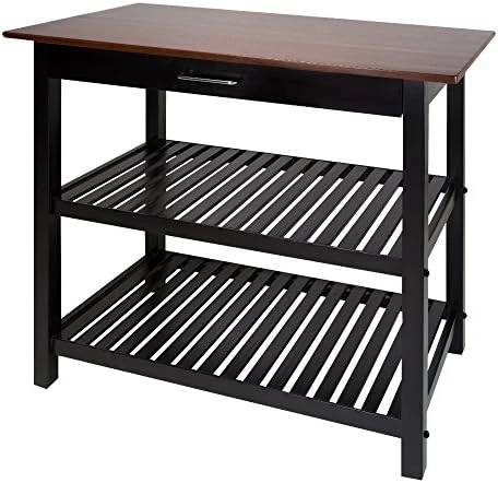 Casual Home Solid Hardwood Top, Natural/White, 40" W (373-91) Kitchen Island, Natural&White 10 Casual Home Solid Hardwood Top, Natural/White, 40" W (373-91) Kitchen Island, Natural&White - Image 10