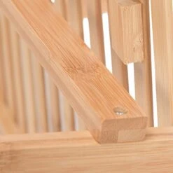 Casart Bamboo Ladder Stand Shelf, Foldable Multifunctional Flower Display Rack, 3-Tier Storage Rack For Home And Office -Songmics Furniture Shop 51fZvI4NpjL