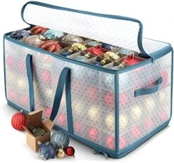 Hearth & Harbor Large Christmas Ornament Storage Box With Adjustable Dividers - Ornament Storage Container For 128 Holiday Ornaments Or Decorations 12 Hearth & Harbor Large Christmas Ornament Storage Box With Adjustable Dividers - Ornament Storage Container For 128 Holiday Ornaments Or Decorations -Songmics Furniture Shop 51fiPz0HRQL. AC