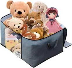 Toresper 6Pcs Closet Organization And Storage,Large Capacity Toy Storage With Reinforced Handles,Foldable Storage Bags With Clear Window For Clothes Pillow Blankets Bedding -Songmics Furniture Shop 51fkproDRL. AC