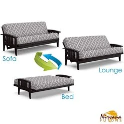 Nirvana Futons Luxor Urban Loft Sleeper Collection Full Size Dark Espresso Westfield Futon Frame, Mattress And Fynn Futon Cover Set 12 Nirvana Futons Luxor Urban Loft Sleeper Collection Full Size Dark Espresso Westfield Futon Frame, Mattress And Fynn Futon Cover Set -Songmics Furniture Shop 51fq2wTyT5L