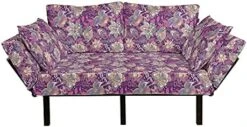 Ambesonne Striped Futon Couch, Retro Wavy Leaf Lines With Digital Effects Unusual Repeating Fresh Floral Essence Print, Daybed With Metal Frame Upholstered Sofa For Living Dorm, Loveseat, Green -Songmics Furniture Shop 51fvTVqmwL. AC