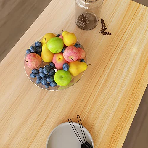 AWQM 3 Piece Dining Table Set, Small Kitchen Table And 2 Stools, Kitchen Breakfast Dining Table Set, Breakfast Table Of 35.43 X 23.62 X 29.92 Inches, Stools Of 13.8 X 13.8 X 17.8 Inches, Beige 3 AWQM 3 Piece Dining Table Set, Small Kitchen Table And 2 Stools, Kitchen Breakfast Dining Table Set, Breakfast Table Of 35.43 X 23.62 X 29.92 Inches, Stools Of 13.8 X 13.8 X 17.8 Inches, Beige - Image 3