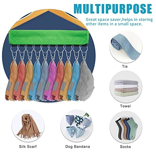 Safurine Hat Organizer Baseball Cap Storage , 4-Pack Colors Hat Holder Closets Cap Organizer Hanger Hat Storage For Baseball Caps, Socks And More - Black Blue Green Rose 5 Safurine Hat Organizer Baseball Cap Storage , 4-Pack Colors Hat Holder Closets Cap Organizer Hanger Hat Storage For Baseball Caps, Socks And More - Black Blue Green Rose - Image 5