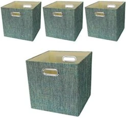 Posprica 3X Thicker Collapsible Storage Bins,13×13 Foldable Storage Cube Boxes Fabric Drawer For Closet Shelf Cabinet Bookcase -Songmics Furniture Shop 51gODCTizlL. AC