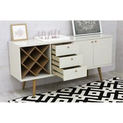 Manhattan Comfort Utopia Sideboard Buffet Stand, Off Off White And Maple Cream 11 Manhattan Comfort Utopia Sideboard Buffet Stand, Off Off White And Maple Cream -Songmics Furniture Shop 51gTgj8kCwL
