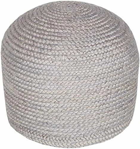 Kaumakani Natural Wicker Jute Round Pouf - Ottoman Style Braided Woven Foot Stool - Natural Fiber Round Cylinder Ottoman - 100% Polybead Fill - Beige, Brown- 19.75" X 16 5 Kaumakani Natural Wicker Jute Round Pouf - Ottoman Style Braided Woven Foot Stool - Natural Fiber Round Cylinder Ottoman - 100% Polybead Fill - Beige, Brown- 19.75" X 16 - Image 5