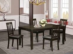 East West Furniture LYAN7-CAP-C Dining Set, 7-Piece -Songmics Furniture Shop 51gsOHKq0oS. AC