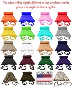 D&D Futon Furniture Queen Size Black Cotton/Foam/Polyester Traditional Japanese Floor Rolling Futon Mattresses, Yoga Meditation Mats, Beds 3 X 60 X 80 -Songmics Furniture Shop 51hNtBAEOVL