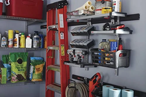 Rubbermaid FastTrack Alloy Steel Garage Storage System Rail, 84", Extra Durable Garage Organization For Yard Tools, Sports Equipment, Ladders 5 Rubbermaid FastTrack Alloy Steel Garage Storage System Rail, 84", Extra Durable Garage Organization For Yard Tools, Sports Equipment, Ladders - Image 5