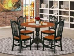 East West Furniture DLDO3-WHI-W Dining Table Set -Songmics Furniture Shop 51hY9ISf2jL. AC
